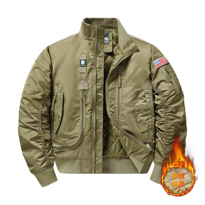 Functional Bomber Jacket Men's Autumn Retro Oversized Baseball Suit Coat Clothing Men's Short Jacket