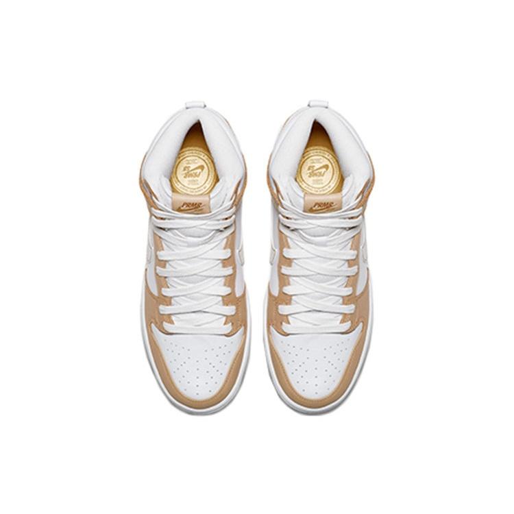 Premier X Nike SB Dunk High Retro White Champagne No‑Coin Unisex 881758-217(N)