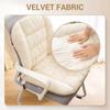 New Office Winter Plush Warm Chair Cushion Removable and Washable Student Thickened Backrest Integrated Seat Cushion