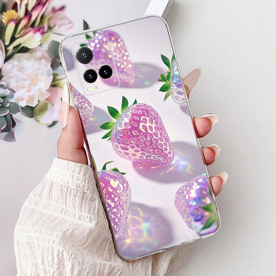 For Vivo Y33s 4G V2109 Case Vivo Y21 Y21s V2110 V2111 New Luxury Painted Cover Soft Silicone Case For Vivo Y21e Y21t Y33t Fundas