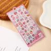 Kawaii Cartoon 3D Relief Sticker Cute Crystal Jelly Patch For Mobile Phone Case Mirror Scrapbook Journal Animal Decor