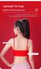 Girls' Red Zodiac Underwear and Bra: Pure Cotton, Wire-Free, Padded for Development, Anti-Bumpy Design for Older Girls