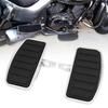 Motorcycle Footpeg Enhanced Rubber Steel Footrest Pedal Sturdy Fitting Accessory for Honda Suzuki