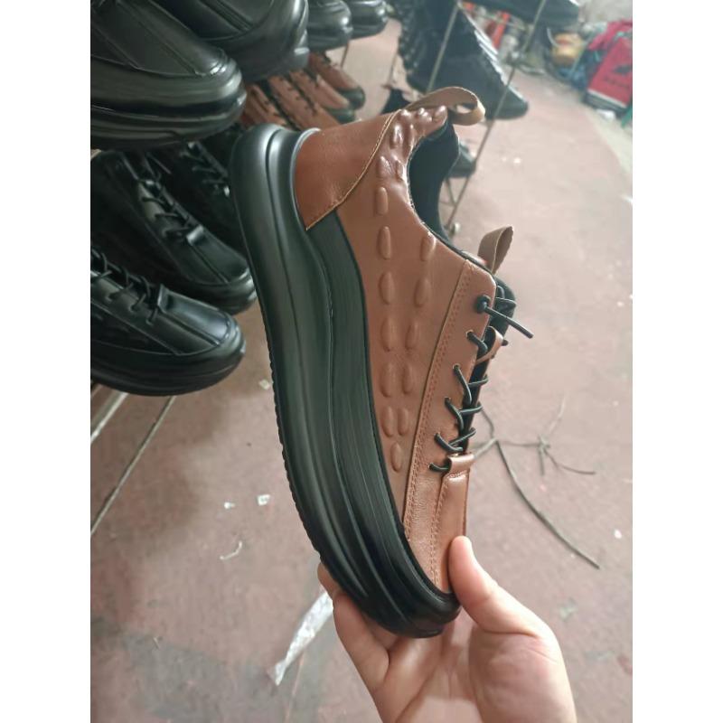 Spring and Autumn new round head casual cross-lace-up low-top large-size sports daily men's shoes