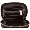 Wings Small Women' Genuine Leather Zippered Wallet Croco Black