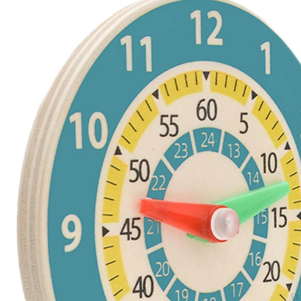 Telling Time Teaching Toy Preschool Learning Early Educational Toy, for Children Holiday Gifts