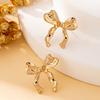 A Pair of Women's Earrings, Simple Bowknot  Sweet Earrings, Suitable for Daily Wear and Vacation Wear