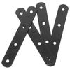4Pcs Straight Bracket Heavy Duty Repair Mending Plates for Wooden Fence Shelves Cabinets Metal Flat Brackets Joining Supports