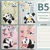 A5 Girly Style Cute B5 Ring Binder Notebook with Coil - Simple and Literary Design