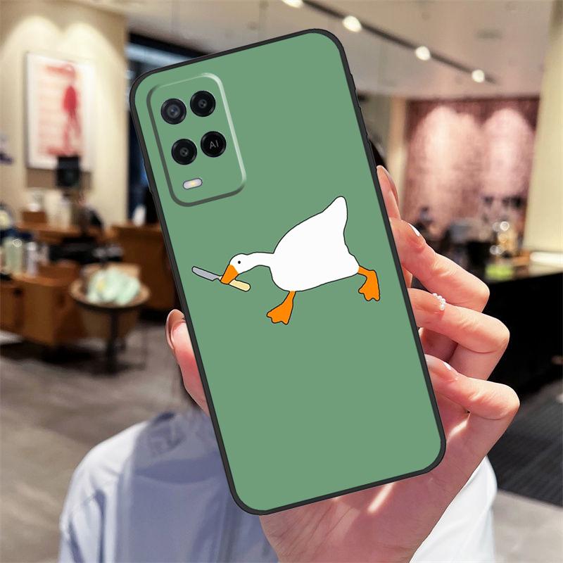 Cartoon Niedrige Gans Spiele Hülle Für Oppo A78 A98 A79 A18 A38 A58 A40 A60 A80 A16 A76 A96 A15 A74 A94 A54 A17 A77 Abdeckung