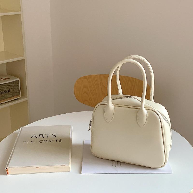 

Ручная сумка для боулинга Новая женская сумочка Дизайн для офисной работницы Модная однотонная наплечная сумка-мессенджер белый