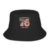 Bicentennial Babe Th Birthday Vintage Flag Bucket Hat Summer Retro FisherUnisex Hats For Couple Foldable Caps Sun Hats