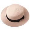 Sun Straw Sun UV CZA612 [White Fang] Hat, Hat, Hat, Protection, Cut, Ribbon, Plain, Beach, Summer, Women's (Pink)