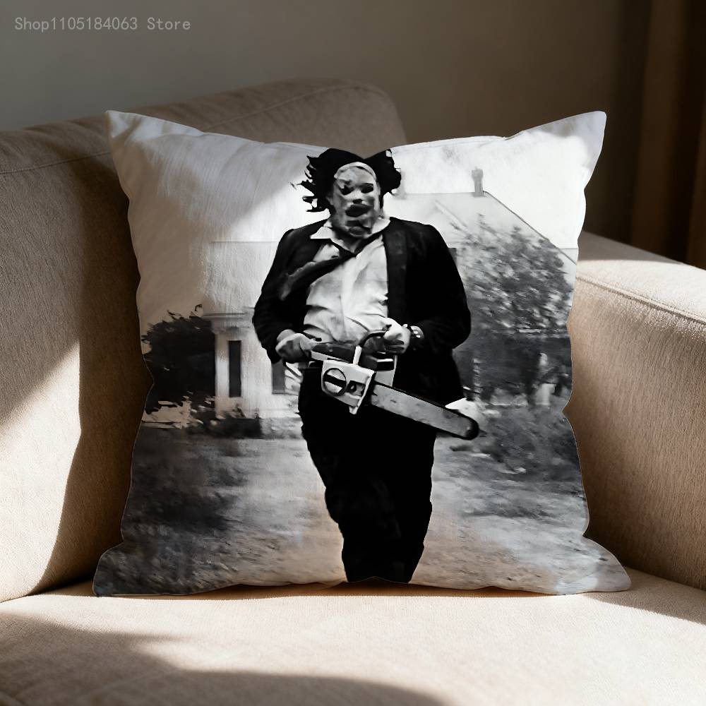 S-Saw Horror M-Massacre Pillow Case For Sofa Decor Car Office Room Printing Cushion Cover Decorations and Protector