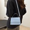 Fashionable Minimalist Small Square Handbag For Women With Unique Stitching Details
