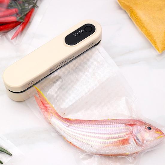Automatic Vacuum Sealer Machine 60kPa Strong Suction 3 Modes Adjustable Easy to Use Cordless Rechargeable Food Sealer