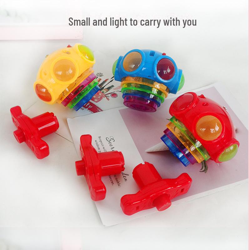 Colorful Luminous UFO Music Gyroscope with Lights and Sound