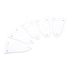 5Pcs White Guitar Truss Rod Cover Set 3 Hole Plastic Electric Guitar Bass Truss Rod Cover Plate Kit