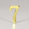 D-Shaped Imitation Gold Metal Address Number Plate
