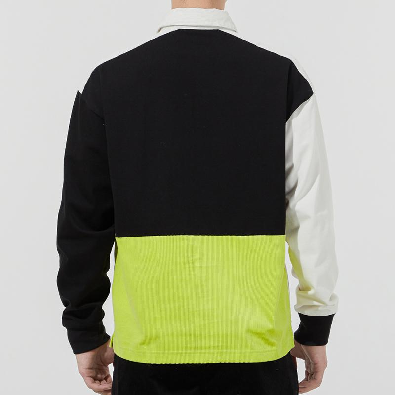 Puma Retro Colorblock Long Sleeve Polo Shirt Men Tops Off-White 534680-93