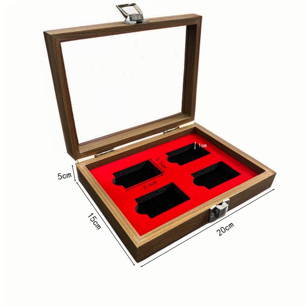 Windproof Lighter Display & Storage Box, Transparent Dustproof Cover, Large Capacity