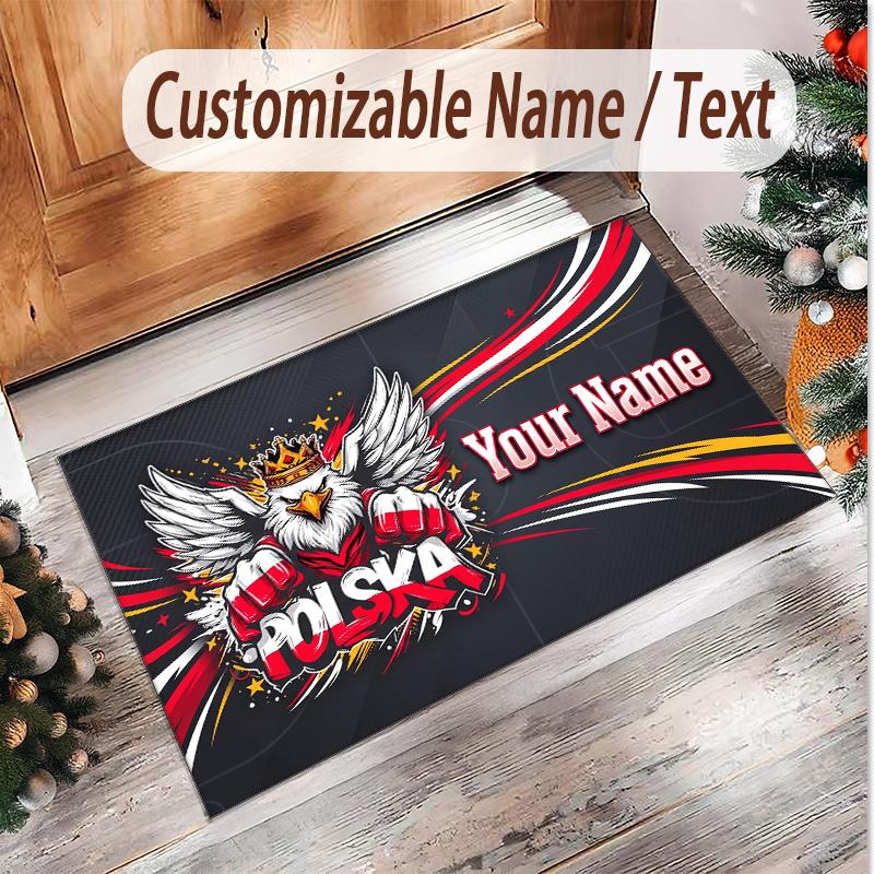 Personalized Crystal Velvet Carpet Poland Pattern Non Slip Floor Rug