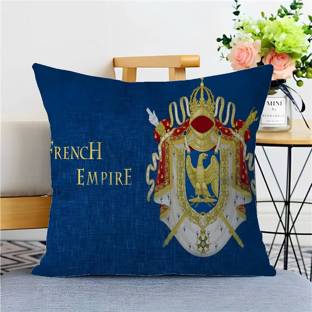 

Napoleon Coat Of Arms Cushion Cover Decorative Pillow Sofa Home Decor Case Pillow Cases 12x12Inch
