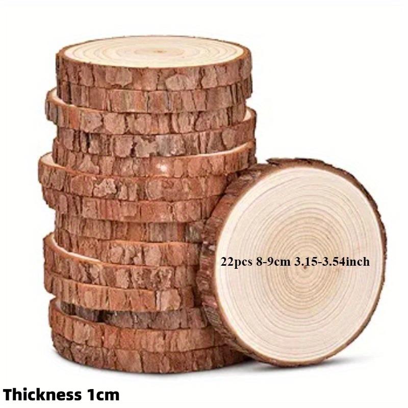 12/17/20/22/25pcs Round Wood Slices Sets for Weddings Family Party Natural Wood Slices for Christmas Various Seasons Festivals