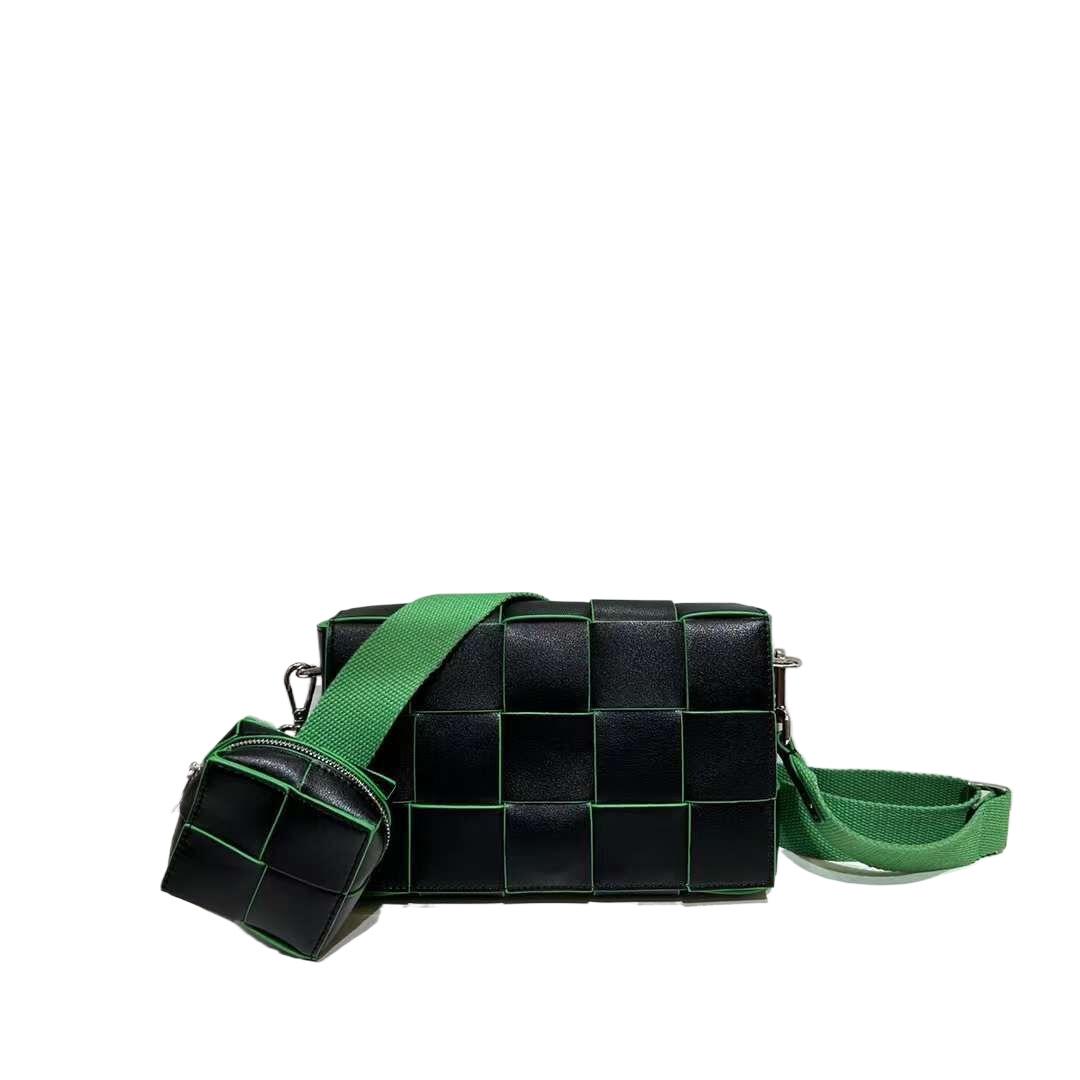 

2025 року модна невелика плетена сумка через плече з коров’ячої шкіри – повсякденна, універсальна, м’яка шкіряна сумка для поїздок на роботу. 23cm×14cm×5cm