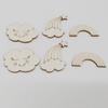 30pcs/lot Fairy Tales Theme Unfinished Wood Cutouts for Women Crown Princess Diamond Unicorn Butterfly Shape Wooden Crafts Decor