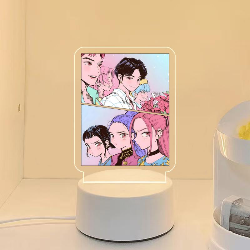 

Light for K-Pop Demon Hunters Kawaii Zoey Rumi Mira Saja Boys Colorful Desktop Superstar Monochrome 16 Color Light Night Light White 1 color