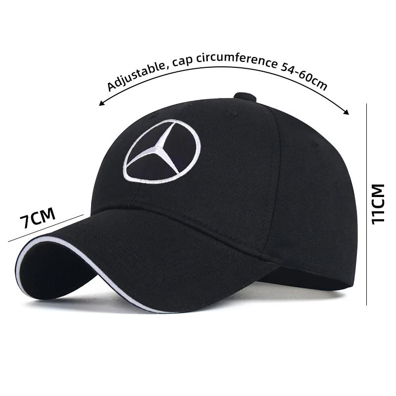 DAR4 Car Duck Tongue Cap For Mercedes benz 3D Hat Car MOTO GP Racing F1 Baseball Cap Hat Adjustable Casual Trucket Hat hip hop W205