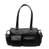 Boston Tote Bag For Women With Large Capacity Soft Pu Material Stylish Multipocket Design For Daily Use