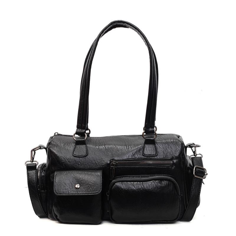 Boston Tote Bag For Women With Large Capacity Soft Pu Material Stylish Multipocket Design For Daily Use