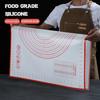 Oversize 80/70/60Cm Silicone Baking Mat Pastry Rolling Kneading Pad Kitchen Crepes Pizza Dough Non-Stick Pan Pastry Mat