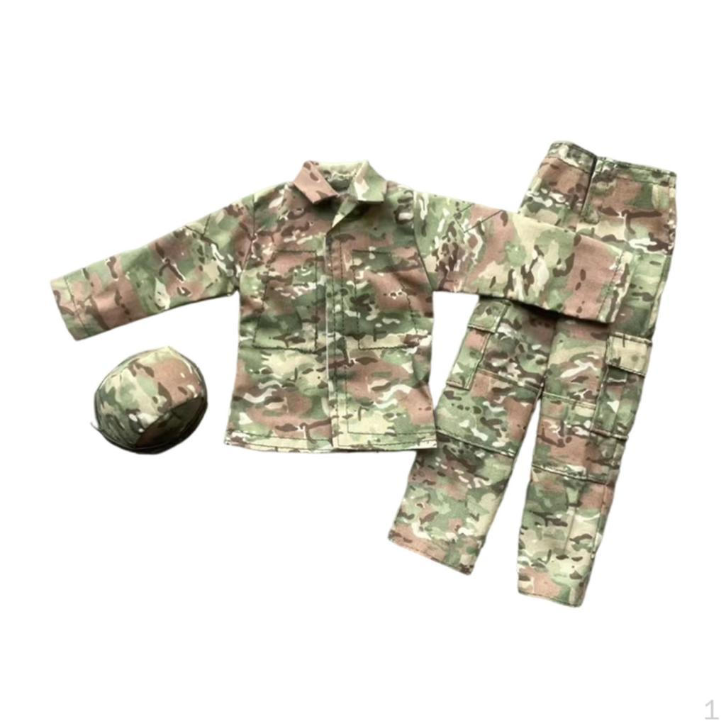 

1/6 Action Figure Clothes Jacket Pants Uniform Set,Kids Gifts Stylish Miniature Clothing Doll