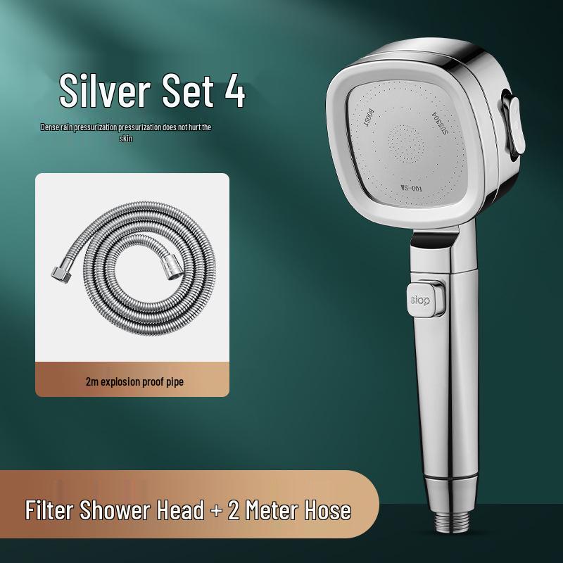 High-Pressure Shower Head with Filter: Rainfall Nozzle for Enhanced Water Flow