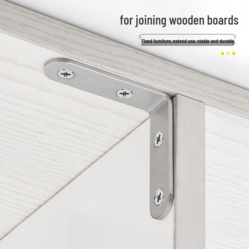 Stainless Steel 90° L-Shaped Right Angle Corner Bracket Connector