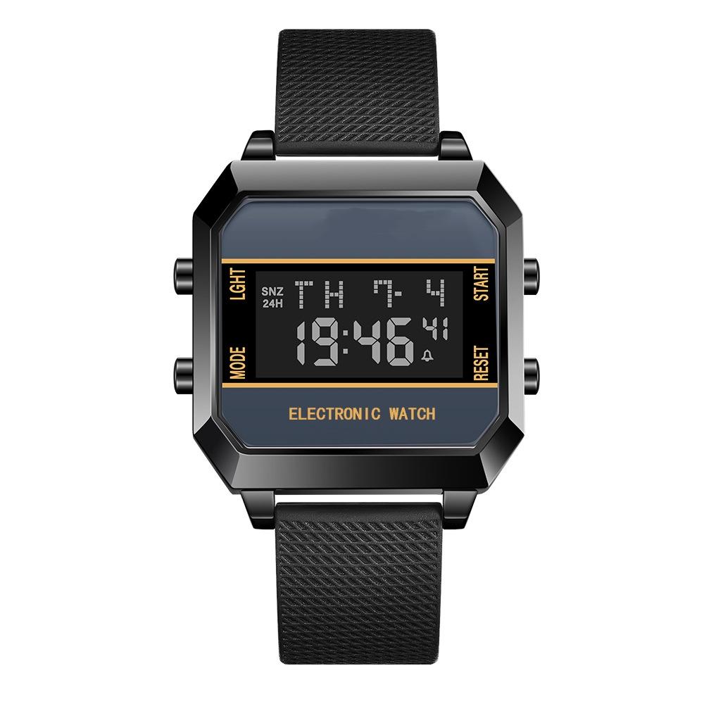 Men's Watch Business Sports Multifunctional Alarm Clock Waterproof Silicone Strap Male Student Electronic Wristwatch