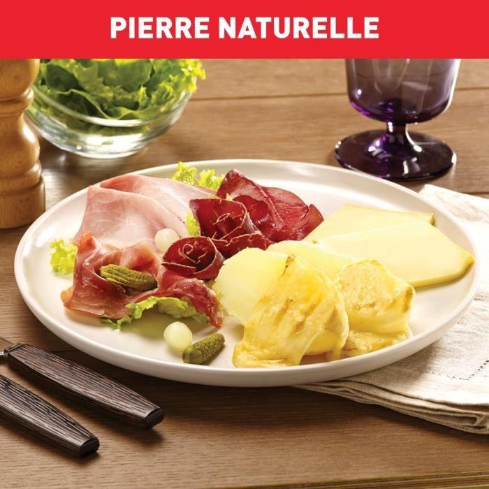 Tefal appareil à raclette et pierrade, 1350 w, jusqu'à 10 personnes, pierre de lave naturelle, rangement pratique pr457812