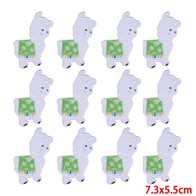 10 Pcs/lot Wholesale Embroidery Patch Iron On Patches For Clothing Patches On Clothes Jackets Decor Applique Sew Supplies