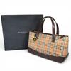 Pristine BURBERRY Handbag Nova Check Brown leather Women Used