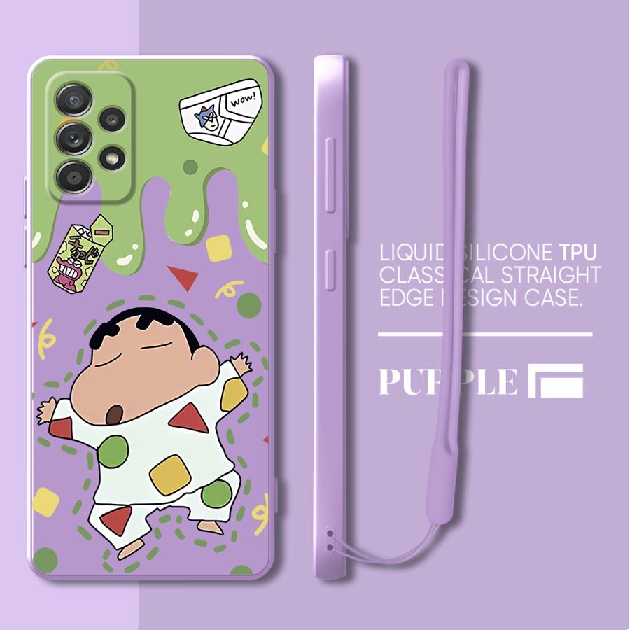 Cartoon Crayon Shin-chan Phone Cover Case for Samsung Galaxy A24 A35 A15 A36 A26 A34 A22 A52 A13 A14 A16 A11 A12 A51