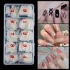 Short Square Shaped Extension Soft Nails Droplet Shaped Matte Soft Gel Tips Decoration