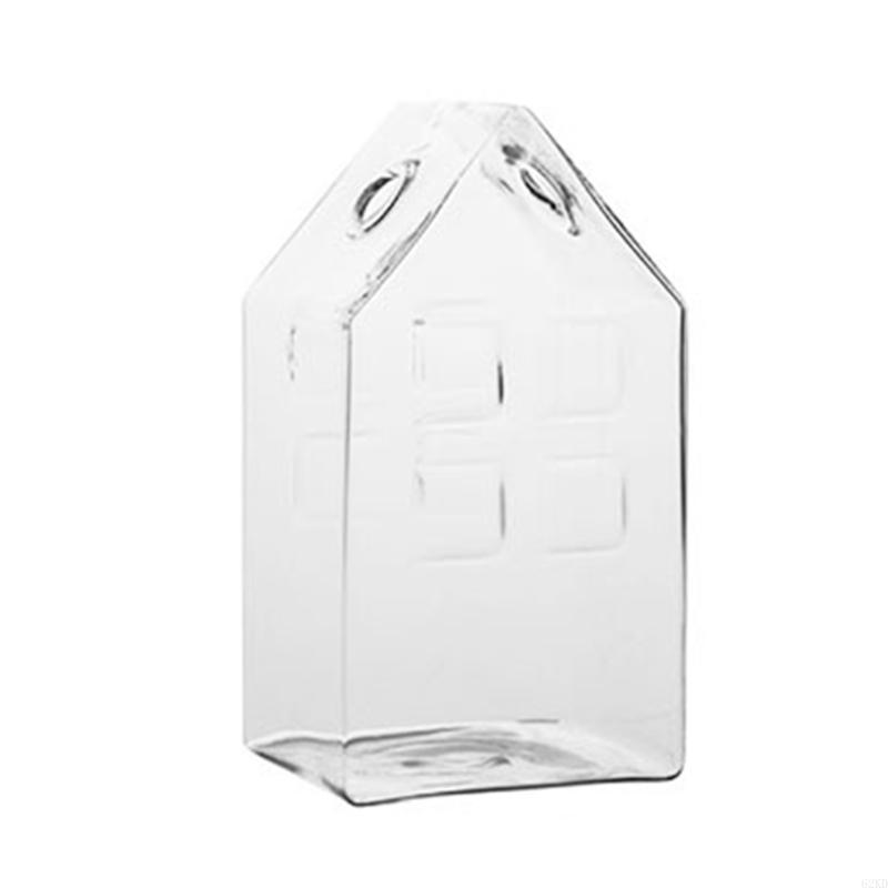62KD House Glass Vase Hydroponics Vase Dried Flower Bottle Decoration Gift