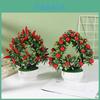 Plastic Heartshaped Fruit Bonsai 42 Piece Artificial Plant For Photography Prop
