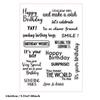 Greeting Words Clear Silicone Stamp Blessing Words Silicone Stamp for Card Making Scrapbooking Photo Album Journal