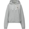 Solid Logo Hooded Long Sleeve Sweatshirt Women Sweatshirt Gray 2182B265-020