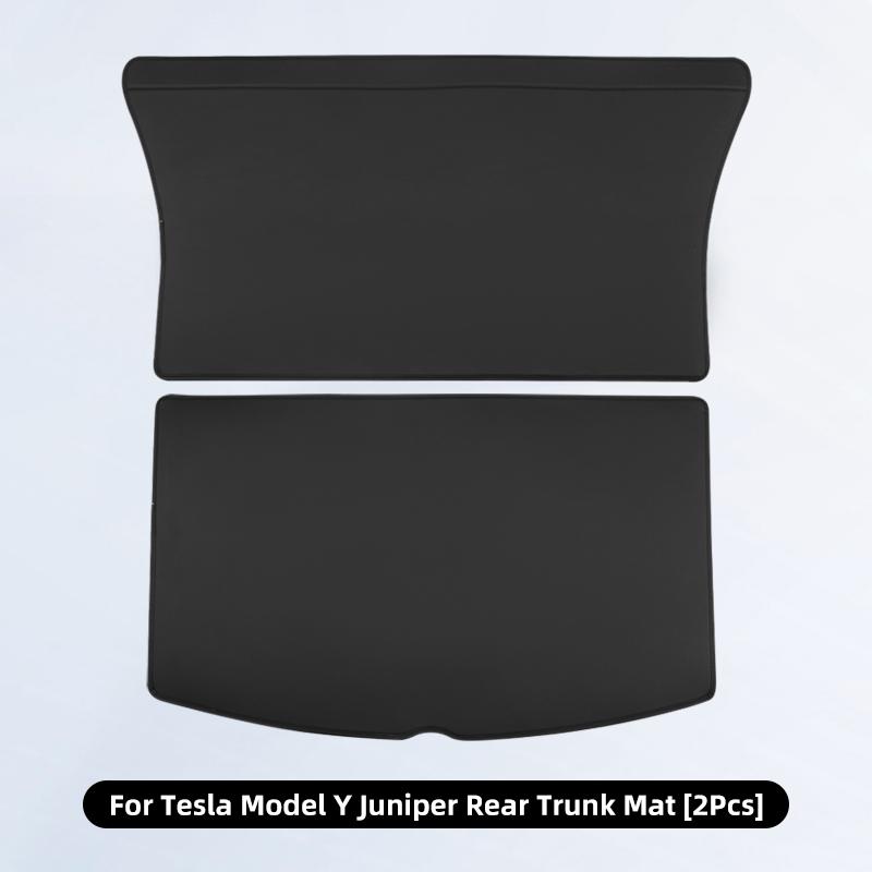For Tesla Model Y Juniper Trunk Mat Full Coverage Trunk Both Side Guards Seat Backrest Protective Pad Cargo Liner Protective Pad