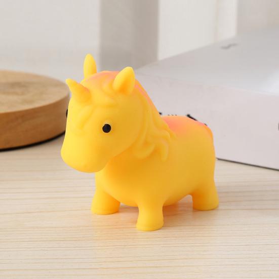 Flour Filling Horse Squeeze Toy Stretchy Slow Rebound Simulation Pony Fidget Toy Soft Animal Shape Sensory Pinch Toy
